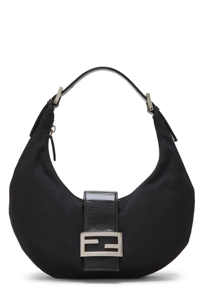 Black Jersey Crescent Moon Hobo Small