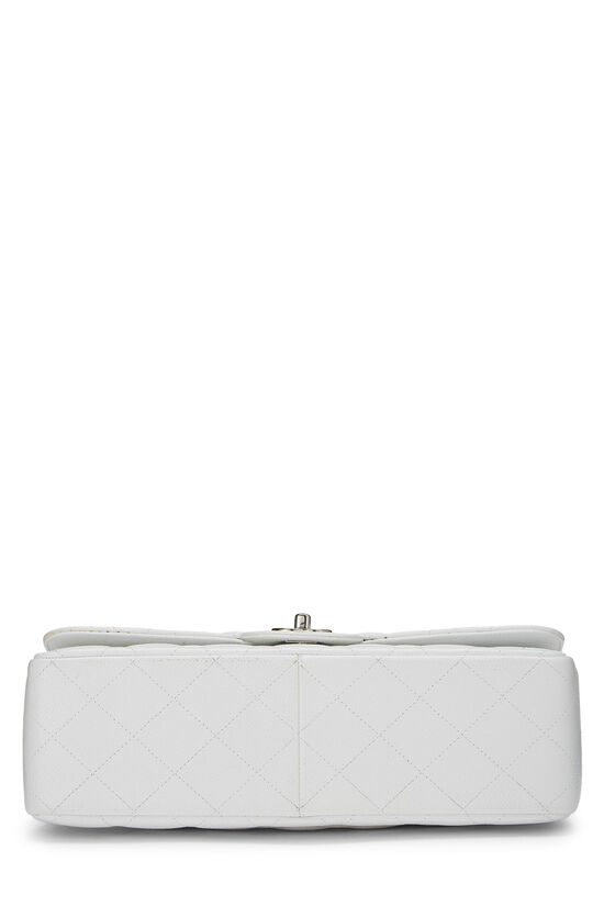 White Quilted Caviar New Classic Double Flap Jumbo, , large image number 5