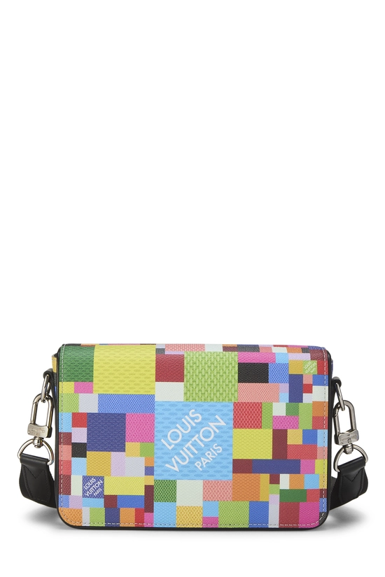 Multicolor Damier Graphite 3D Studio Messenger, , large image number 0