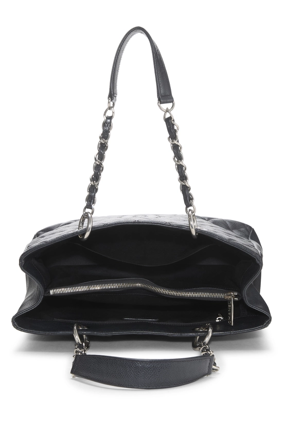 Black Quilted Caviar Grand Shopping Tote (GST), , large image number 5
