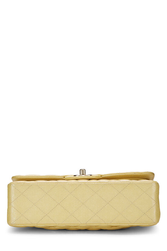 Yellow Iridescent Quilted Caviar Classic Double Flap Small, , large image number 4