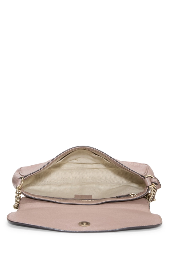 Pink Grained Leather Soho Chain Flap Crossbody, , large image number 5