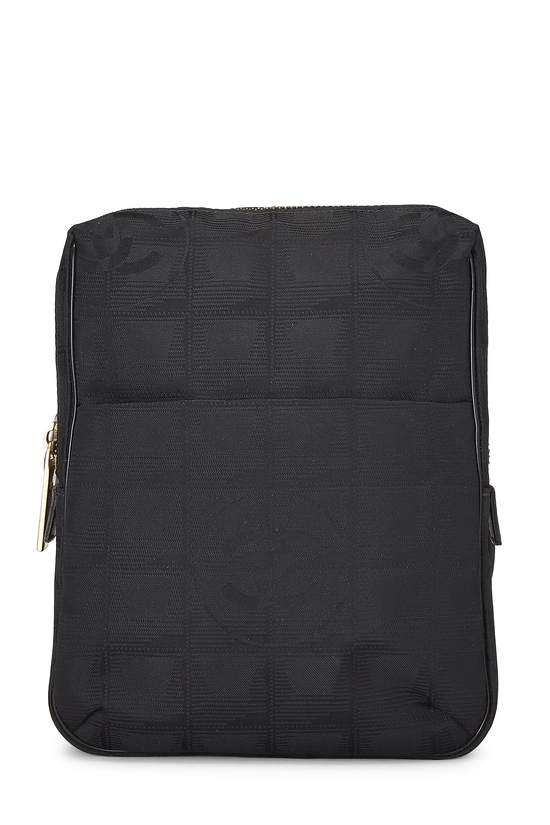 Black Nylon Travel Line Shoulder Bag Small, , large image number 0