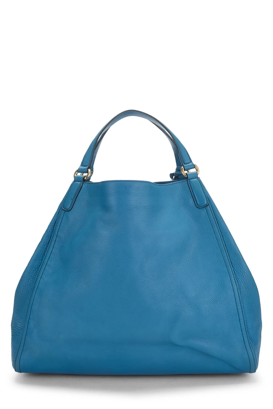 Blue Leather Soho Convertible Shoulder Bag, , large image number 3