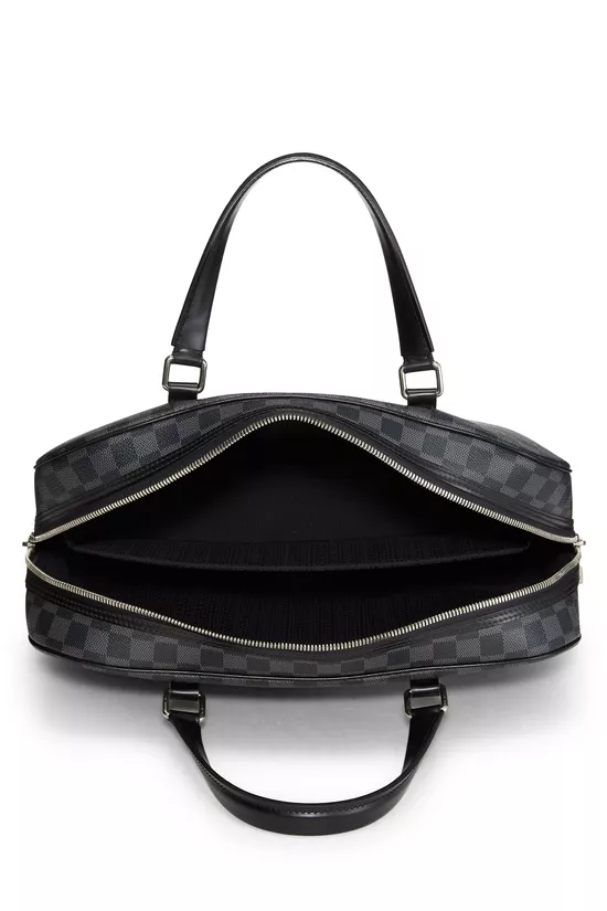 Pre-Owned Damier Graphite Porte Documents-Voyage QJB0CPDYKB004