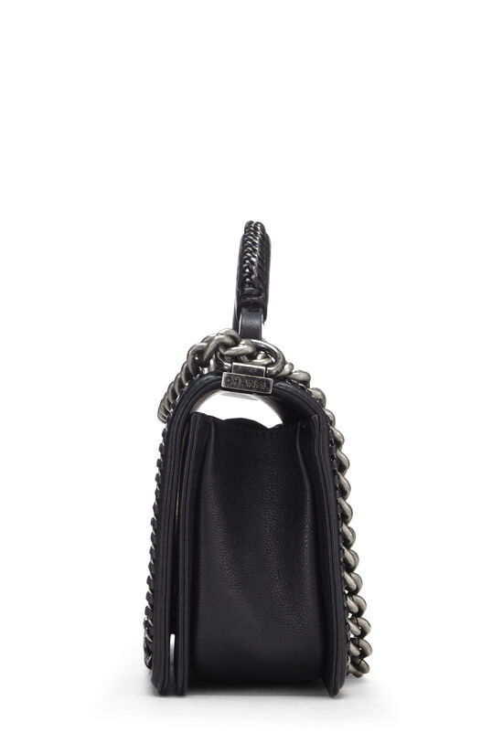 black chain bag