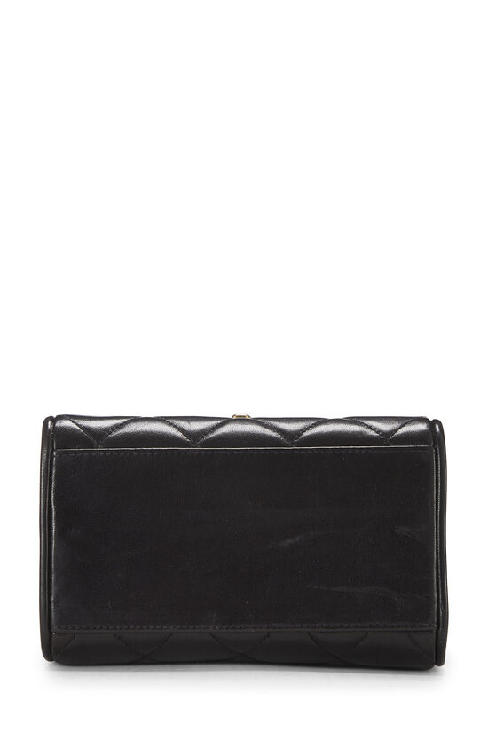Black Quilted Lambskin Half Flap Mini, , large image number 4