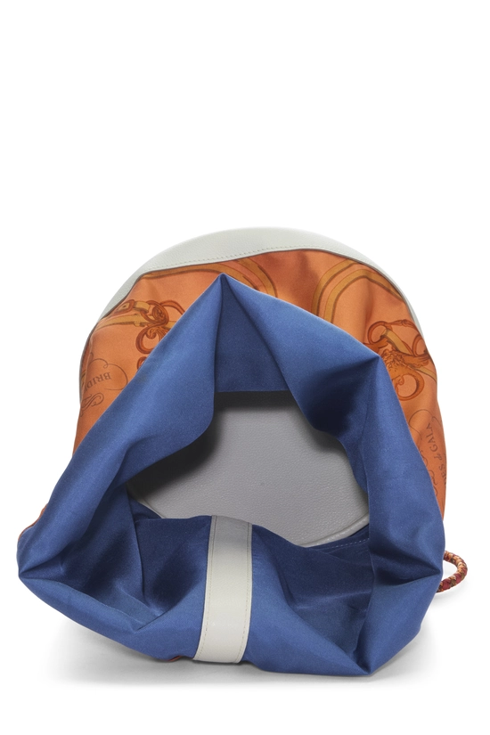 Orange & Multicolor Silk "Brides de Gala" Soie-Cool 22, , large image number 5