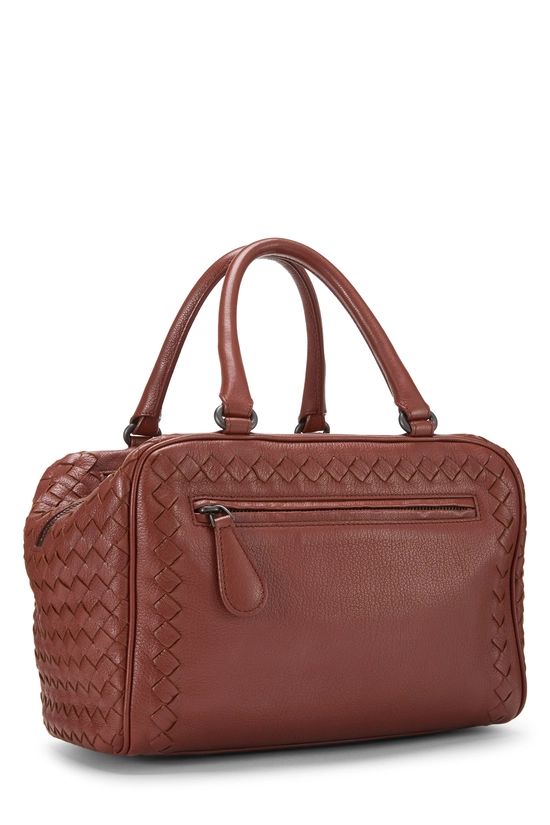 Brown Intrecciato Brera Bag Small, , large image number 1