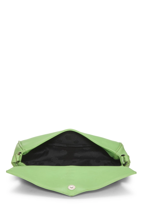 Green Leather Spike Top Handle Bag, , large image number 5