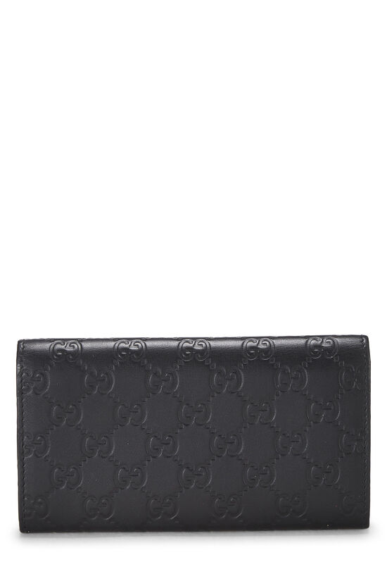 Black Guccissima Continental Wallet, , large image number 2