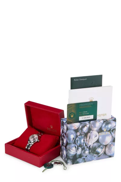 Pink Dial Stainless Steel Datejust 278240 31mm, , large