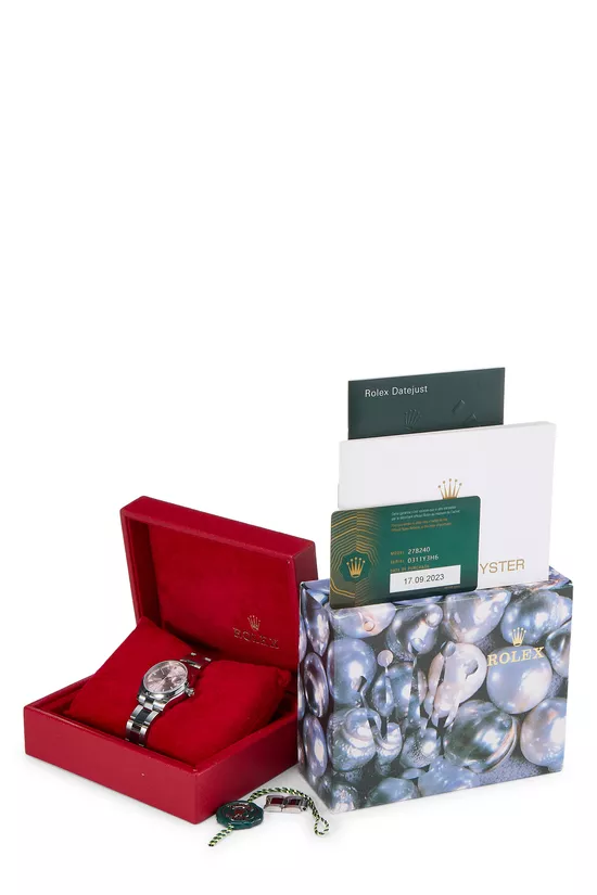 Pink Dial Stainless Steel Datejust 278240 31mm, , large image number 1