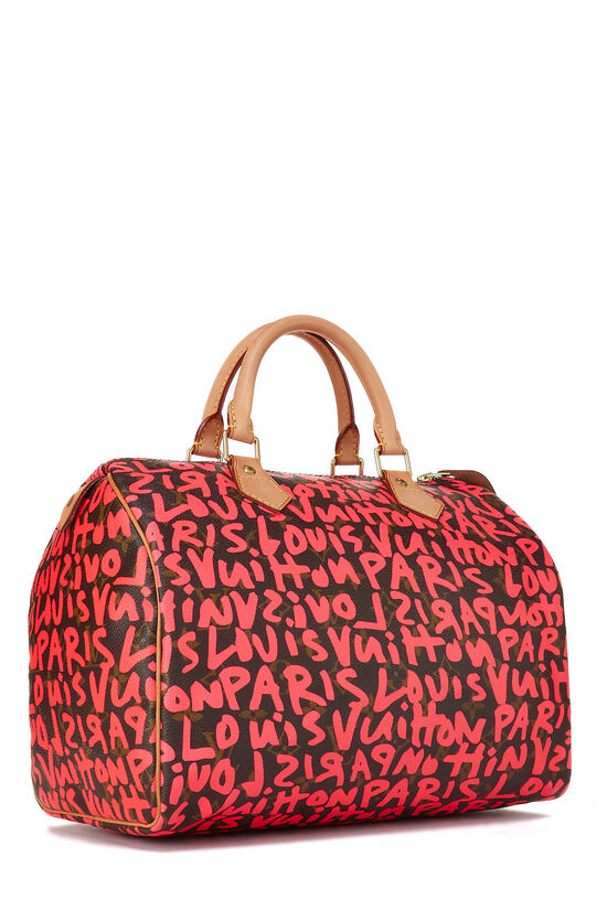 Louis Vuitton X Stephen Sprouse Monogram Graffiti Speedy 30 Leather  ref.683205 - Joli Closet