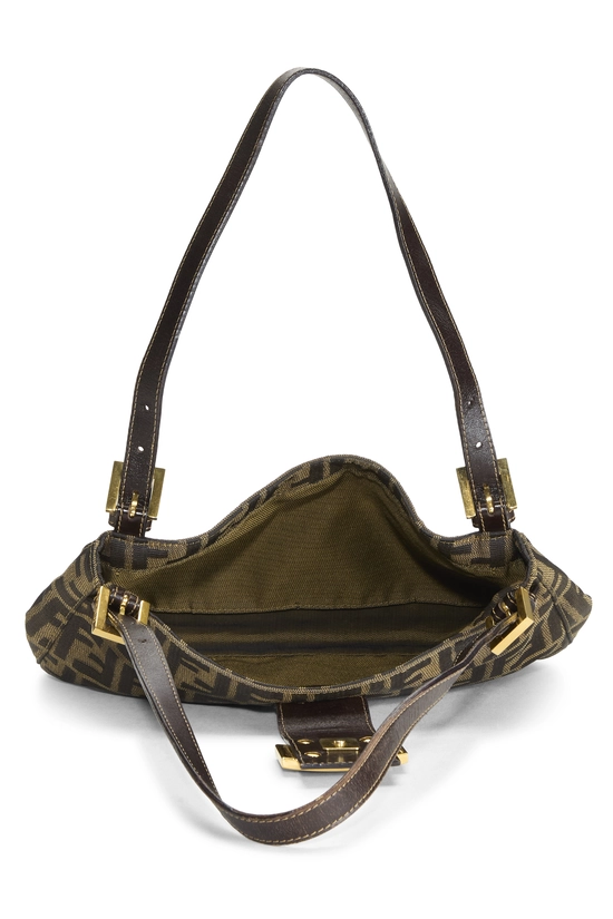 Brown Zucca Canvas Shoulder Bag, , large image number 5