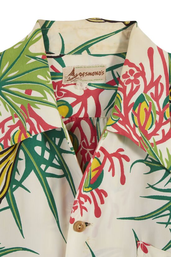 Multicolor Shell & Fish Desmond's Hawaiian Shirt, , large image number 3