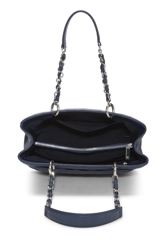 Navy Quilted Caviar Grand Shopping Tote (GST), , large image number 5