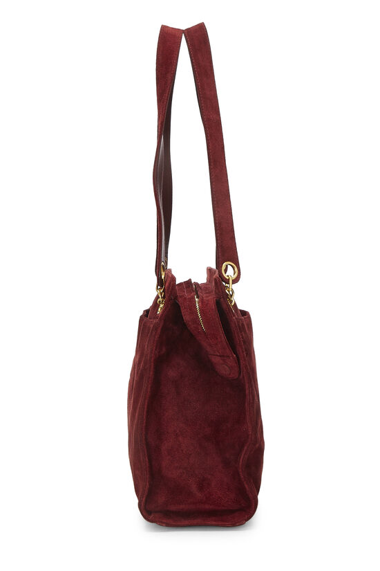 Red Suede 'CC' Pocket Tote, , large image number 3