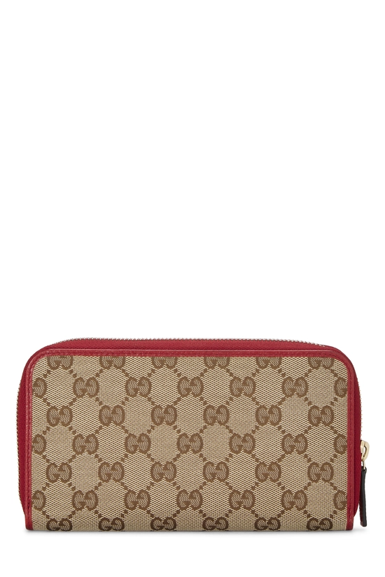 Red Original GG Canvas Zip Around Wallet, , large image number 2