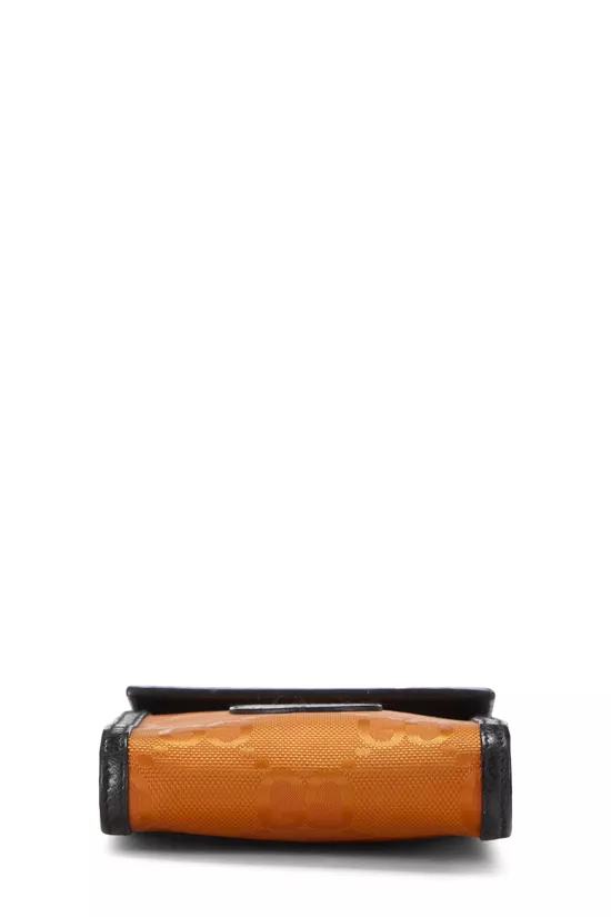 Orange GG Nylon Off the Grid Crossbody Bag Mini, , large image number 4