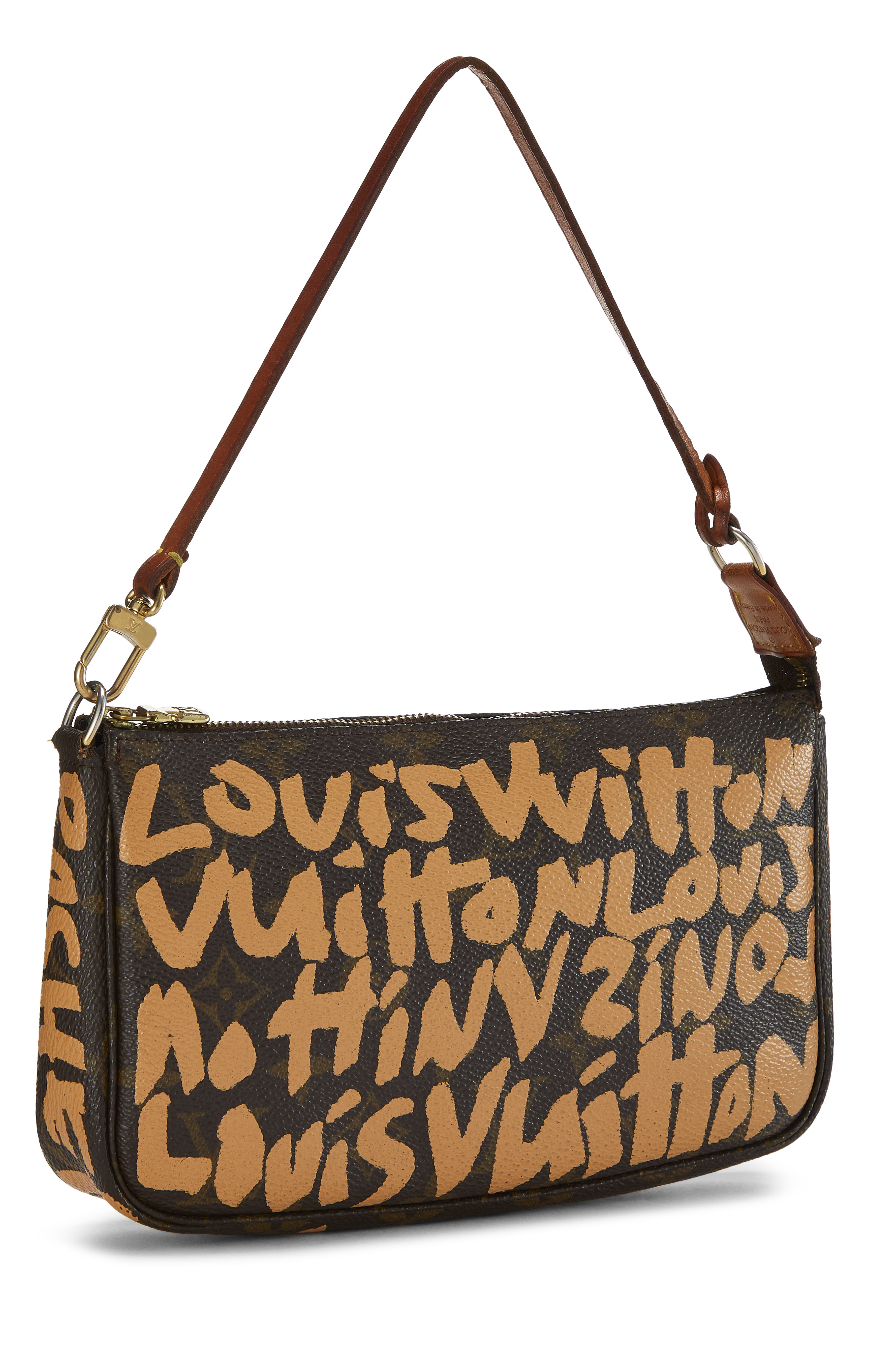 Louis Vuitton Stephen Sprouse x Louis Vuitton Beige Monogram Graffiti  Pochette Accessoires - What Goes Around Comes Around