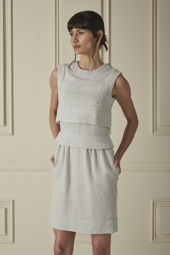 Chanel Neoprene Mini Dress with Pearls