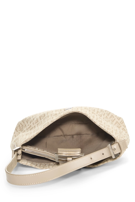 Beige Zucchino Canvas Shoulder Bag, , large image number 5