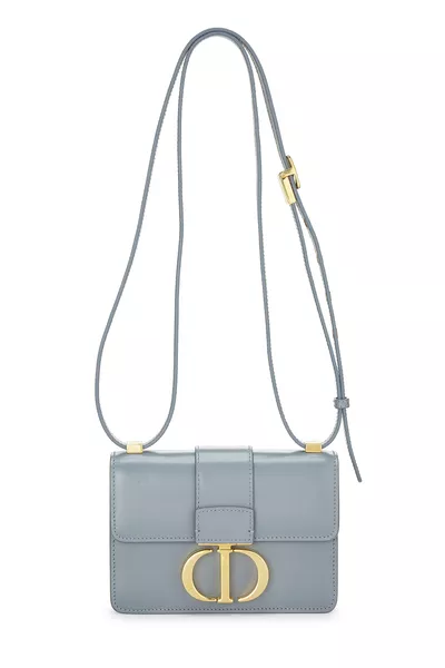 Blue Calfskin 30 Montaigne Bag Micro