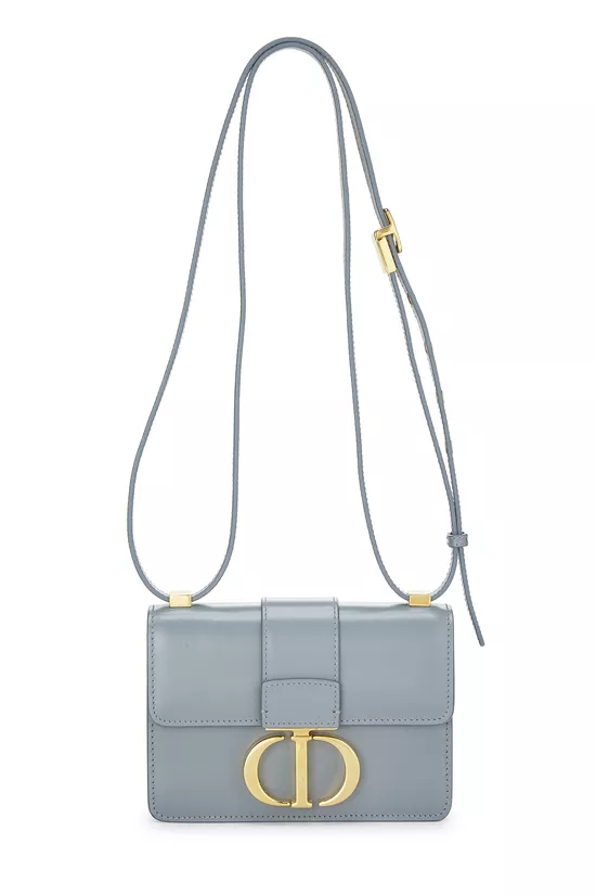 Blue Calfskin 30 Montaigne Bag Micro, , large image number 0