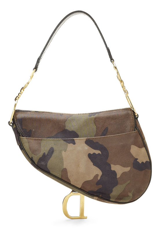 Camouflage Coated Canvas Saddle Bag Small, , large image number 3