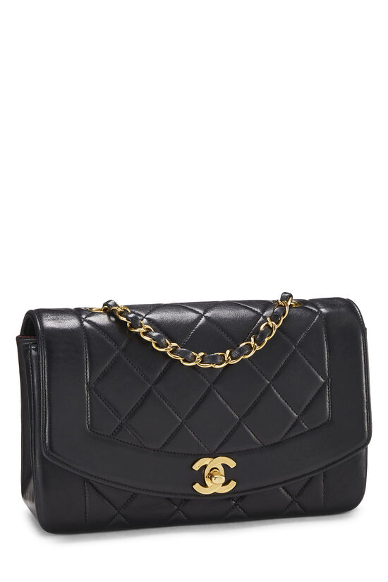 Chanel Black Quilted Lambskin Diana Flap Small Q6BGGN1IK1004