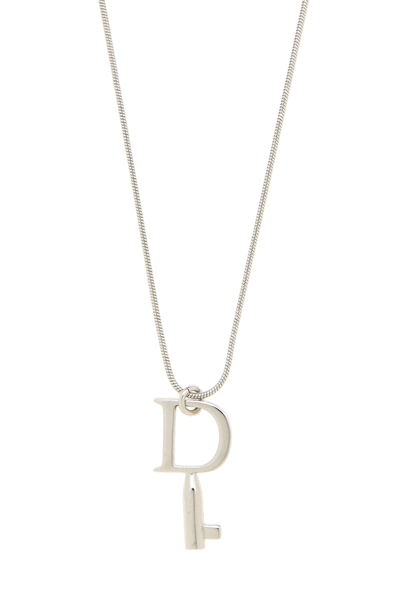 Silver Key Pendant Necklace, , large