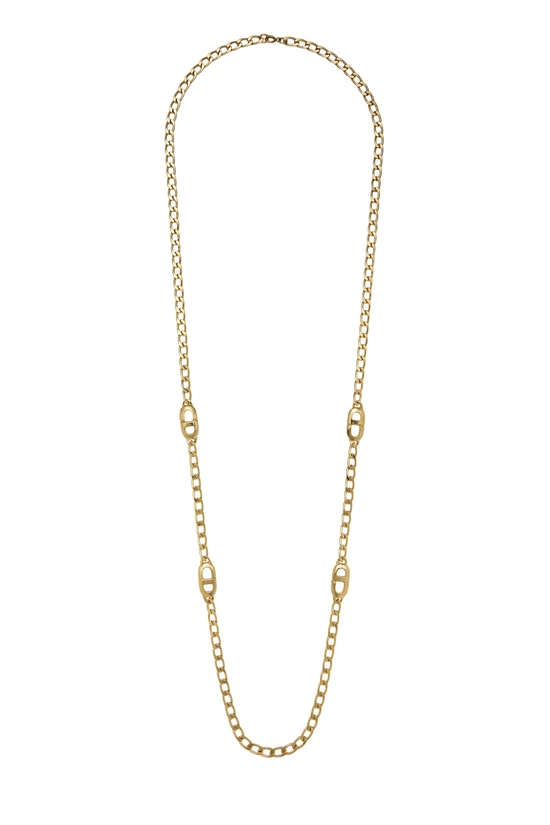 Gold 'CD' Necklace, , large image number 0