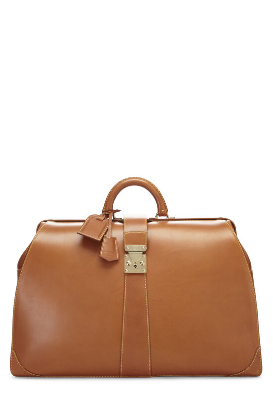 LOUIS VUITTON Tan Nomade Briefcase Shoulder Bag Crossbody Bag Leather  Business
