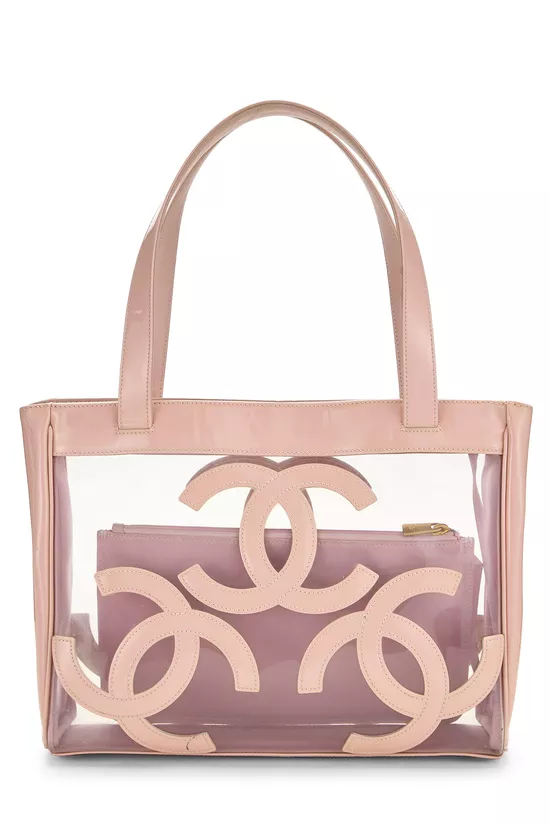 Hot Pink Patent Leather 3 'CC' Tote Bag Medium, , large image number 3