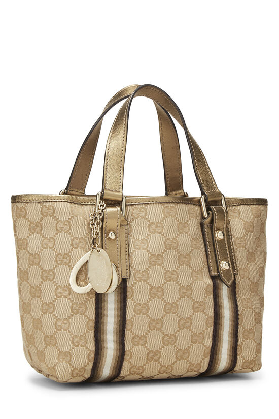 Gold GG Canvas Jolicoeur Tote Small, , large image number 1