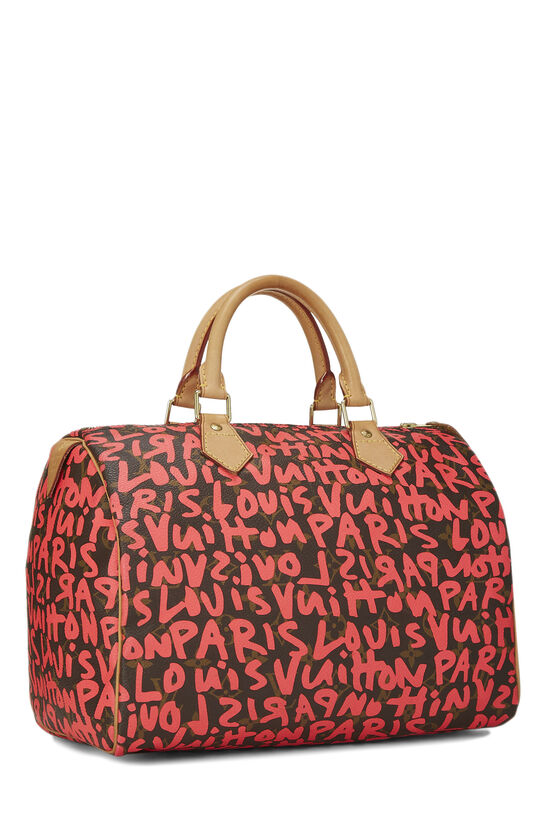 Louis Vuitton Speedy 30 Graffiti Stephen Sprouse Pink 100