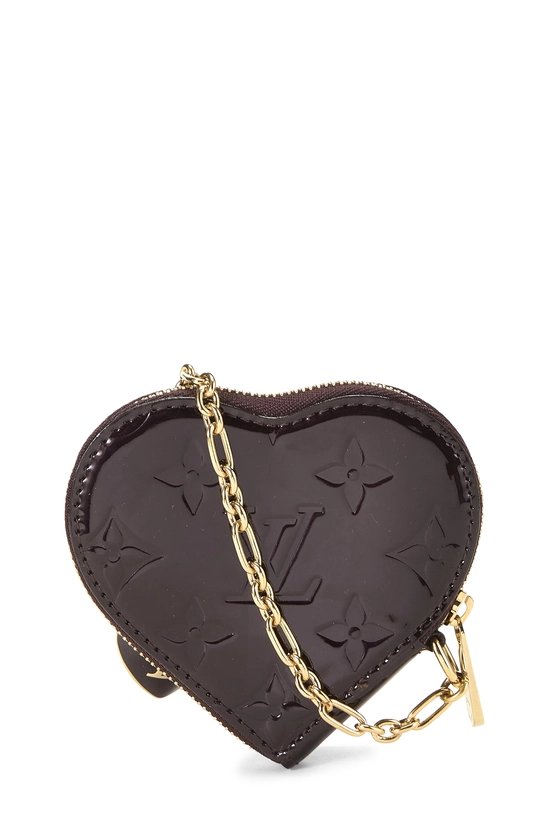 Amarante Monogram Vernis Heart Coin Purse, , large image number 2