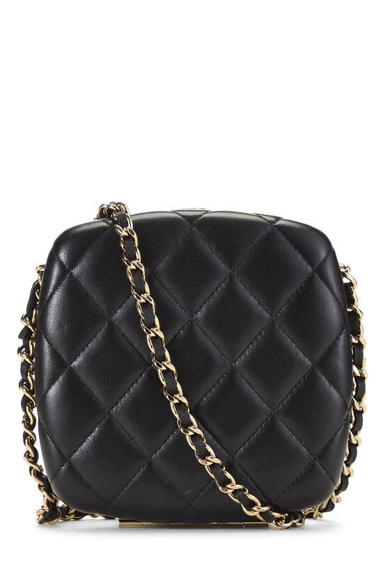 Black Lambskin Minaudiere, , large image number 3