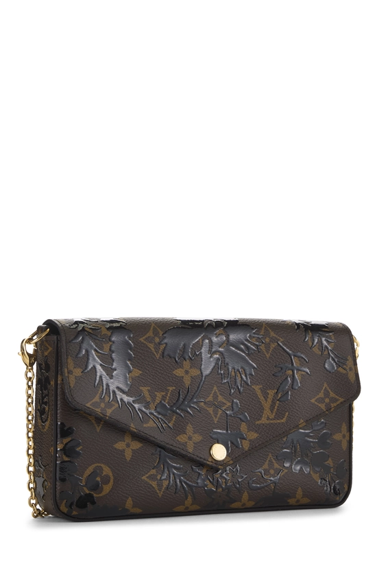 Black Monogram Blossom Pochette Felicie, , large image number 1