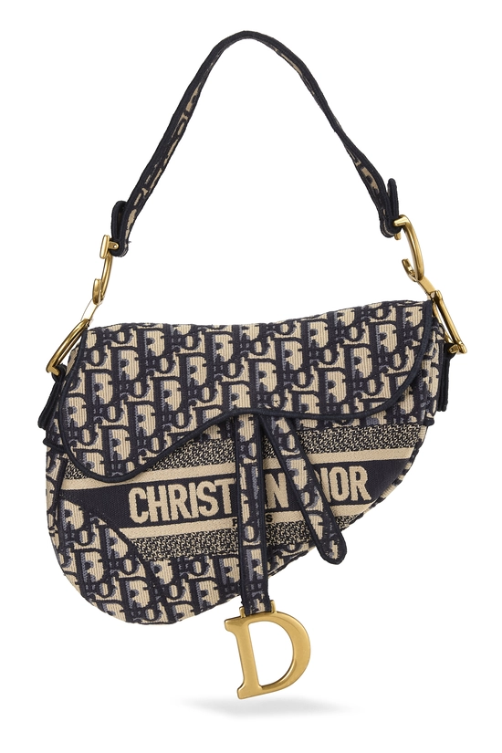 Navy Oblique Saddle Bag NM, , large image number 0