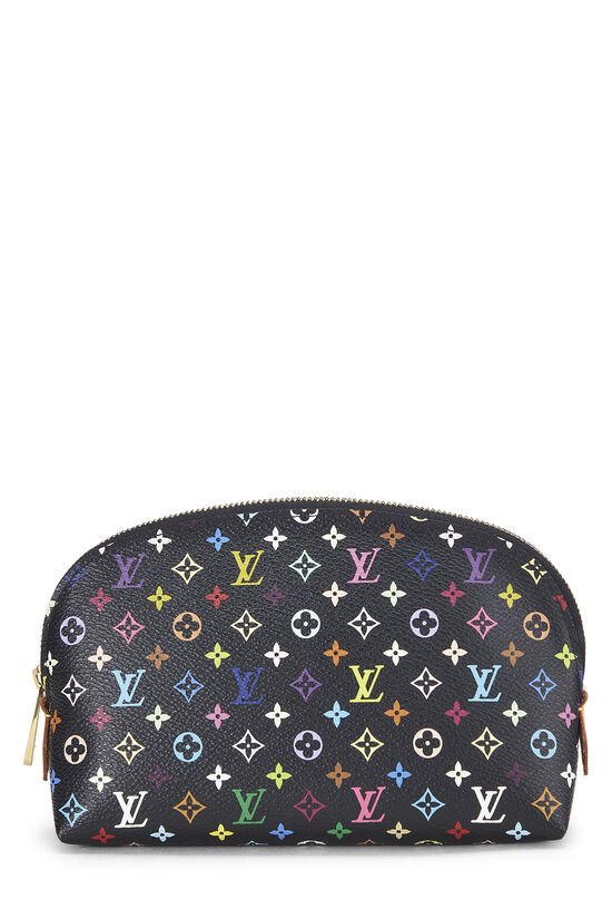 Takashi Murakami x Louis Vuitton Black Monogram Multicolore Pochette Cosmetique, , large image number 0