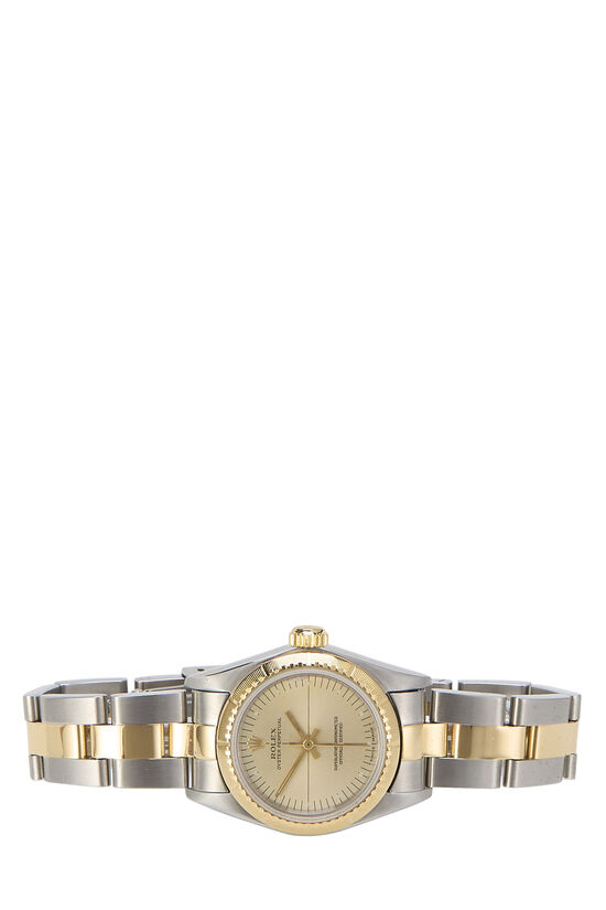 18K Yellow Gold & Stainless Steel Zephyr Oyster Perpetual 67243 24mm, , large image number 2