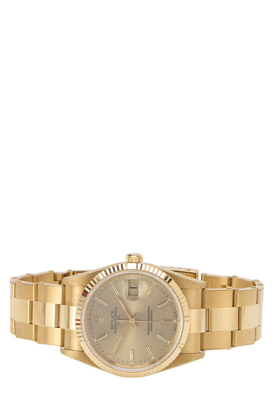 18k Gold Oyster Perpetual Datejust 15238 34mm, , large image number 2