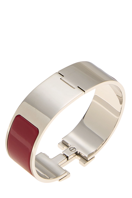 Red Enamel Clic-Clac 'H' Wide, , large image number 1