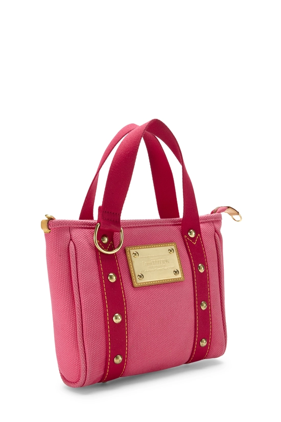 Pink Canvas Antigua Cabas PM, , large image number 1