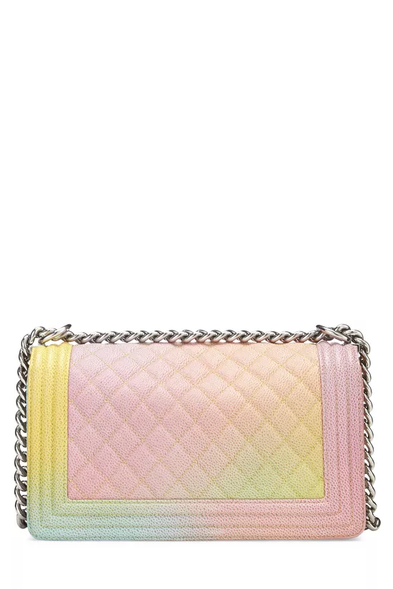 Rainbow Quilted Caviar Boy Bag Medium, , large image number 4