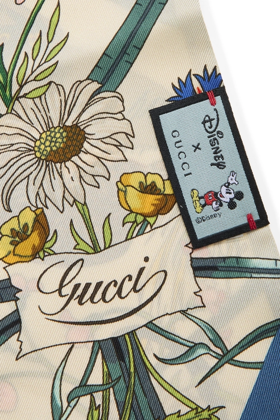 Gucci x Disney Multicolor Silk Mickey Mouse Twilly, , large image number 2