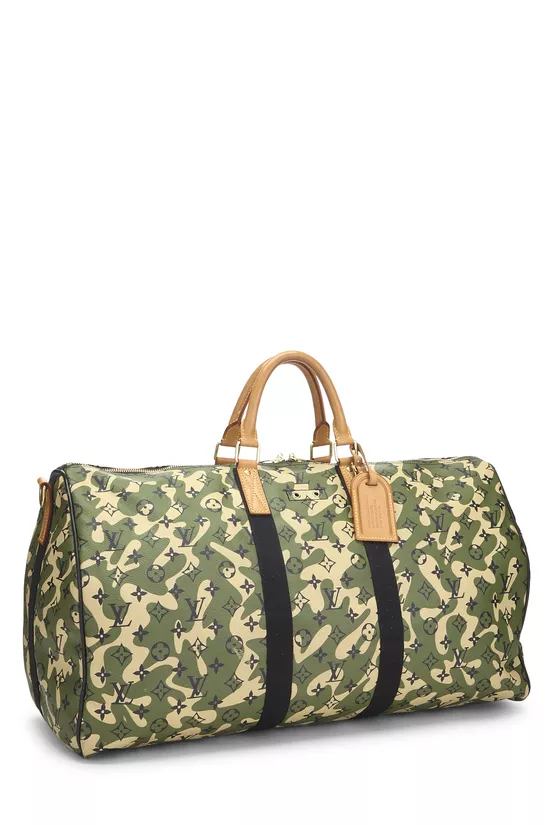 Takashi Murakami x Louis Vuitton Monogramouflage Keepall Bandouliere 55, , large image number 1
