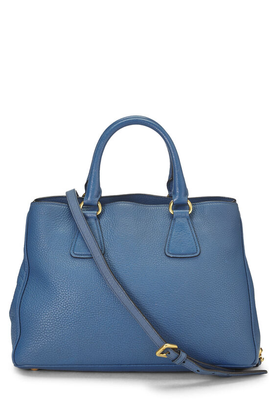 Blue Vitello Daino Convertible Handbag, , large image number 3